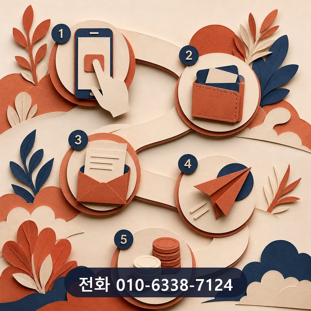 신용카드 현금화 업체 진행 절차 이미지